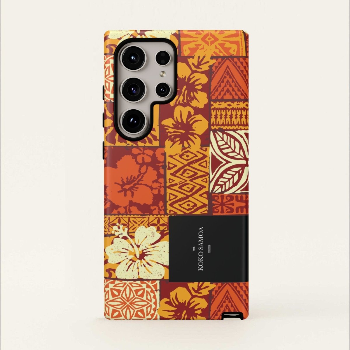 Glossy tough phone case for iPhone 17 featuring Sataoa Sunrise design by Printify, protection for AU, NZ, and USA models.