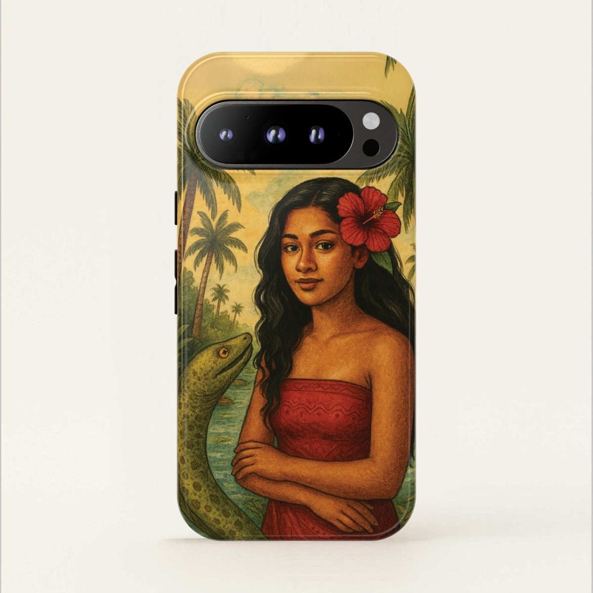 Glossy Tough Phone Case by WOYC featuring Sina & The Eel design for iPhone 17, made for AU, NZ, and USA markets.