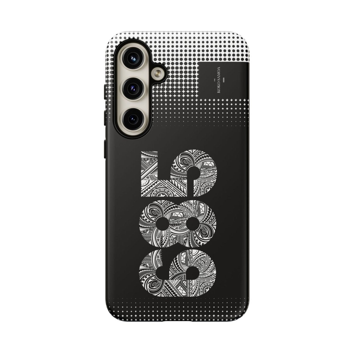 Samsung Galaxy S25 tough phone case by Printify with glossy finish, designed for durability and protection.