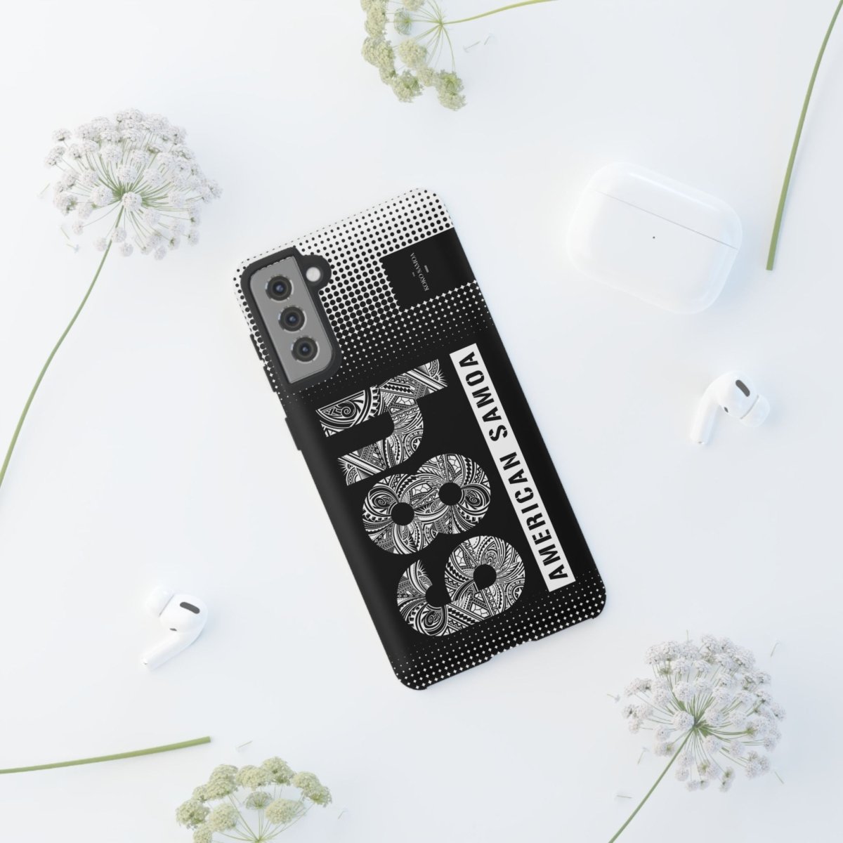 Samsung Galaxy S25 tough phone case by Printify, glossy finish with durable protection for mobile devices.