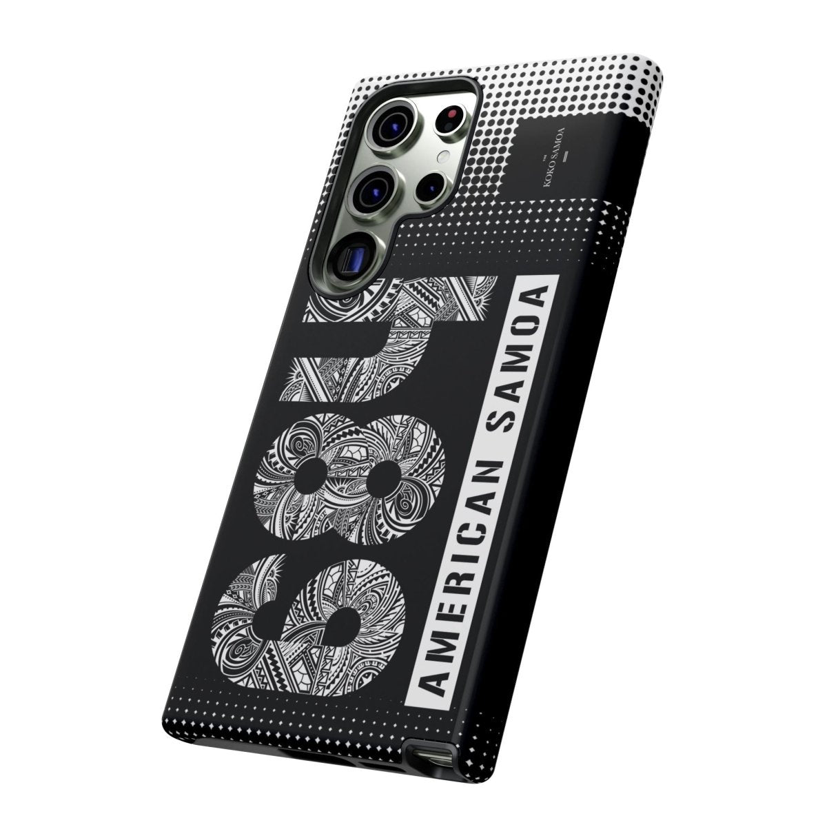 Samsung Galaxy S25 tough phone case by Printify, glossy protective cover with rugged design for durability in AU, NZ, and US markets.