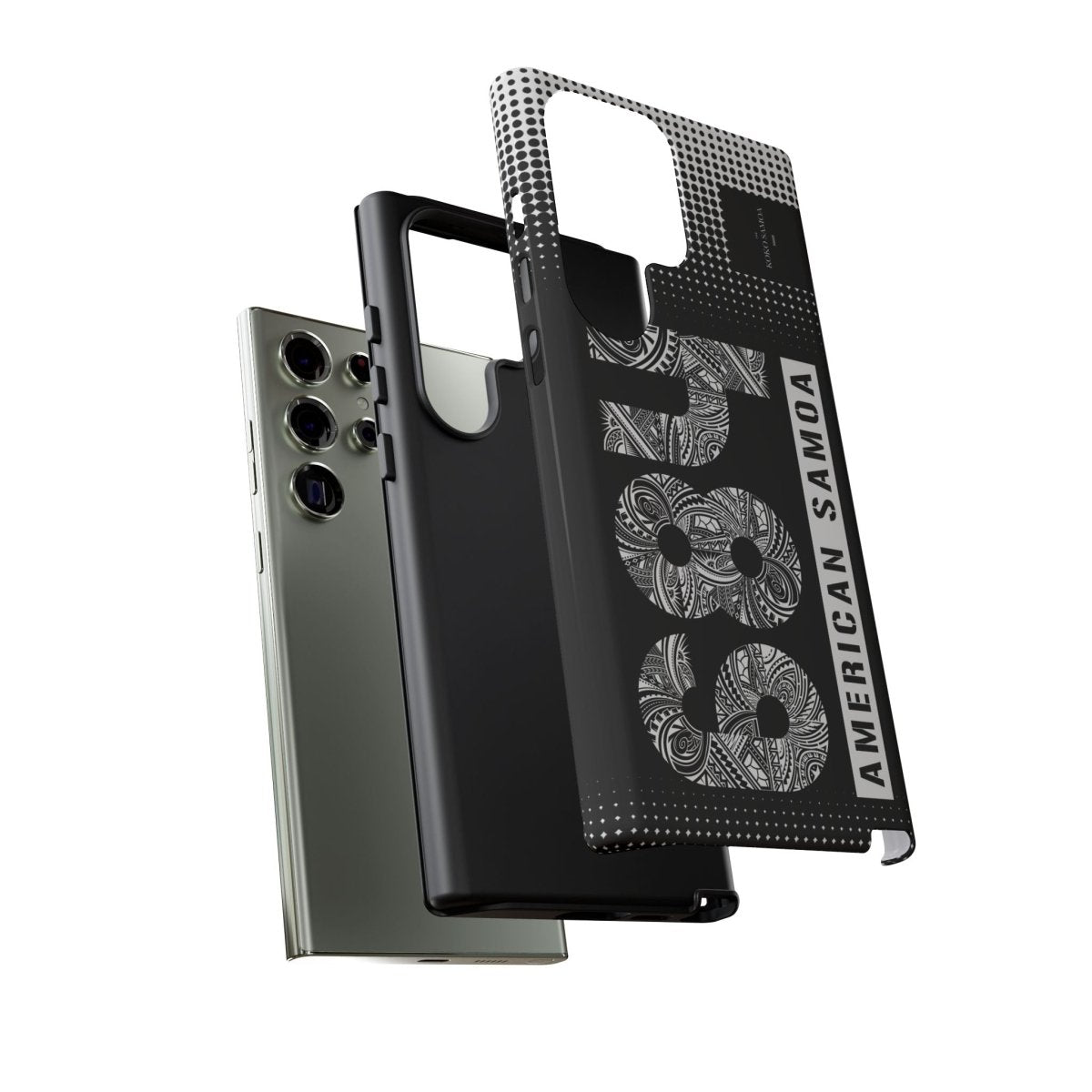 Samsung Galaxy S25 tough phone case by Printify, glossy protective case with rugged design for durability in AU, NZ, and USA.