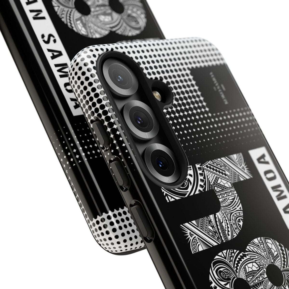 Samsung Galaxy S25 tough phone case by Printify, glossy finish, durable protective cover for smartphones in AU, NZ, and USA markets.
