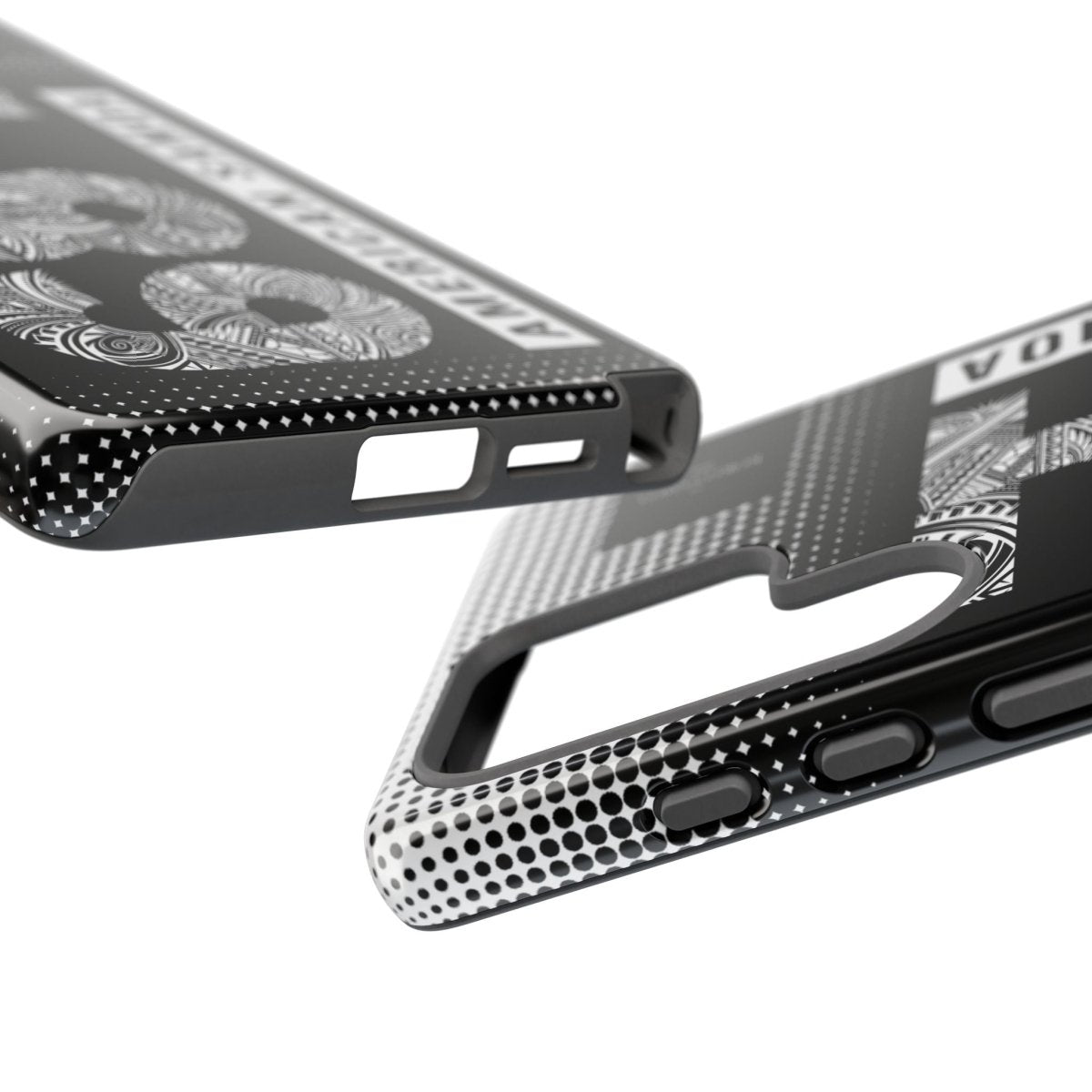 Samsung Galaxy S25 tough phone case by Printify, glossy protective case with rugged design for durable phone protection.