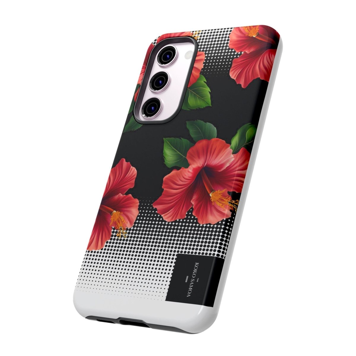 Samsung Galaxy S25 tough phone case by Printify, glossy Aute design, offers durable protection for Samsung smartphones.