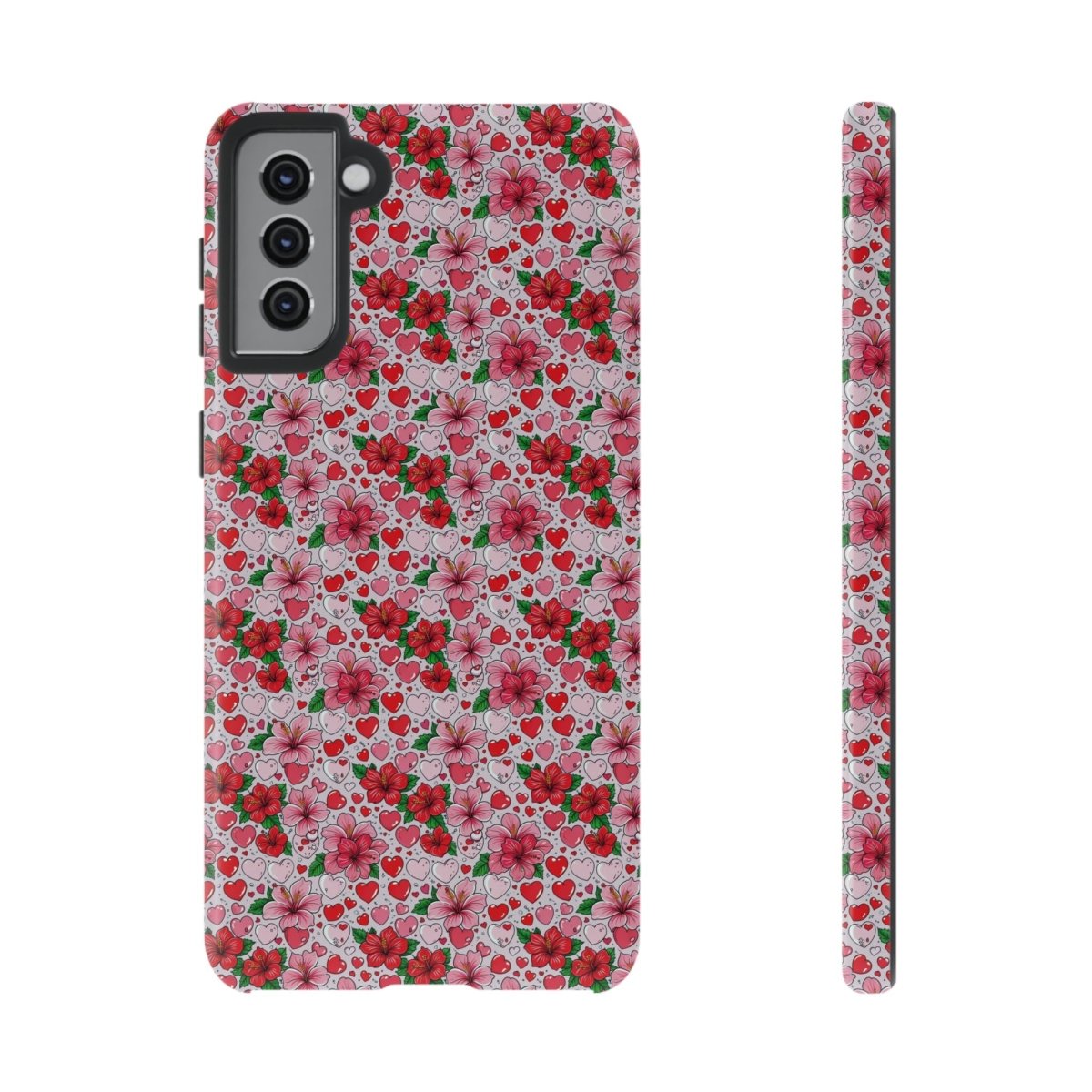 Samsung Galaxy S25 tough phone case featuring Love & Aute design, glossy finish, suitable for AU, NZ, and USA.