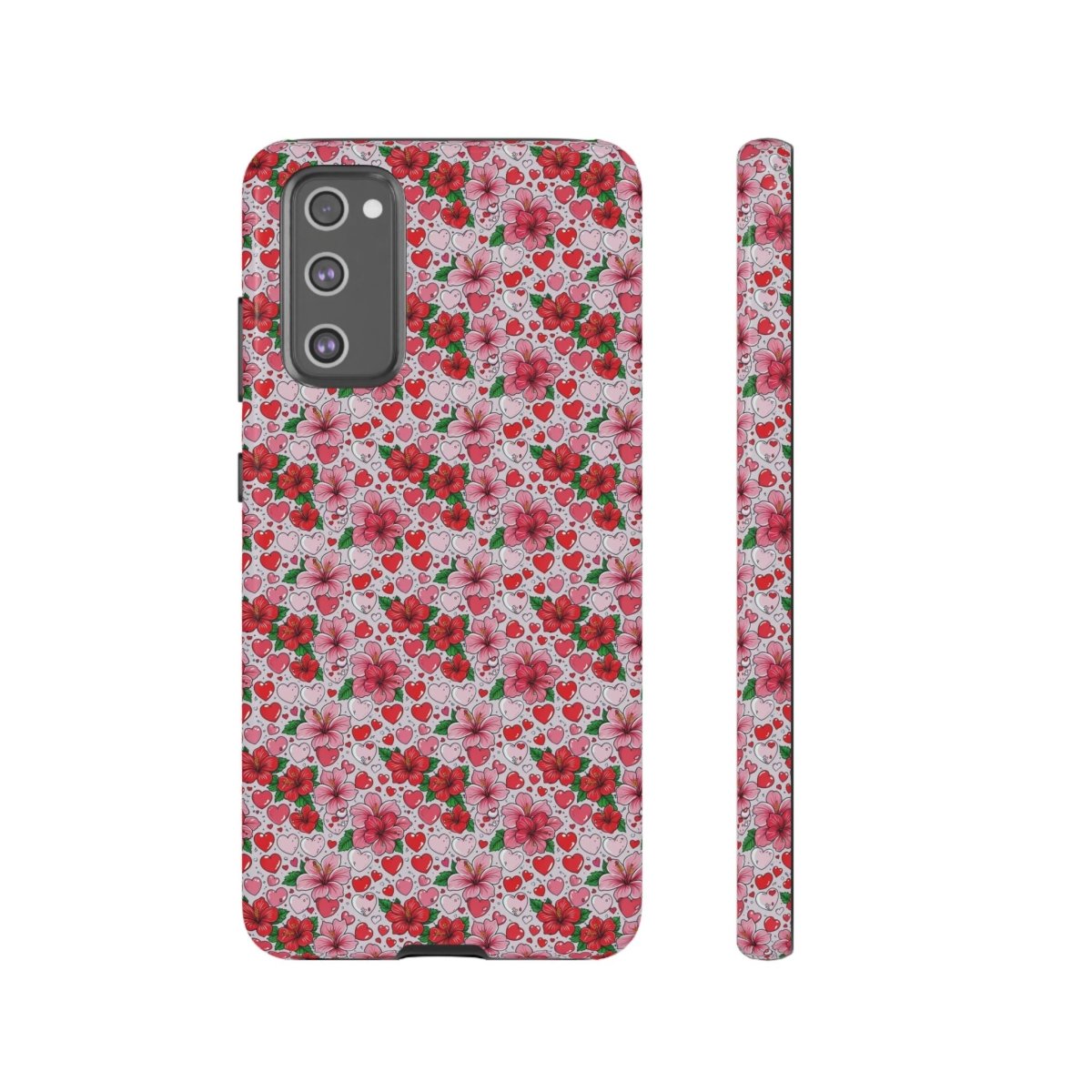 Samsung Galaxy S25 tough phone case featuring Love & Aute design, glossy finish, durable protective cover.