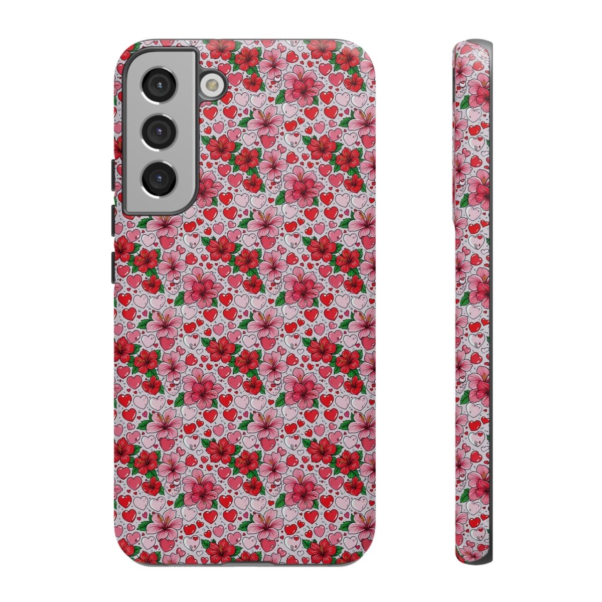Samsung Galaxy S25 tough phone case by Printify featuring Love & Aute design, glossy finish, protective and durable.
