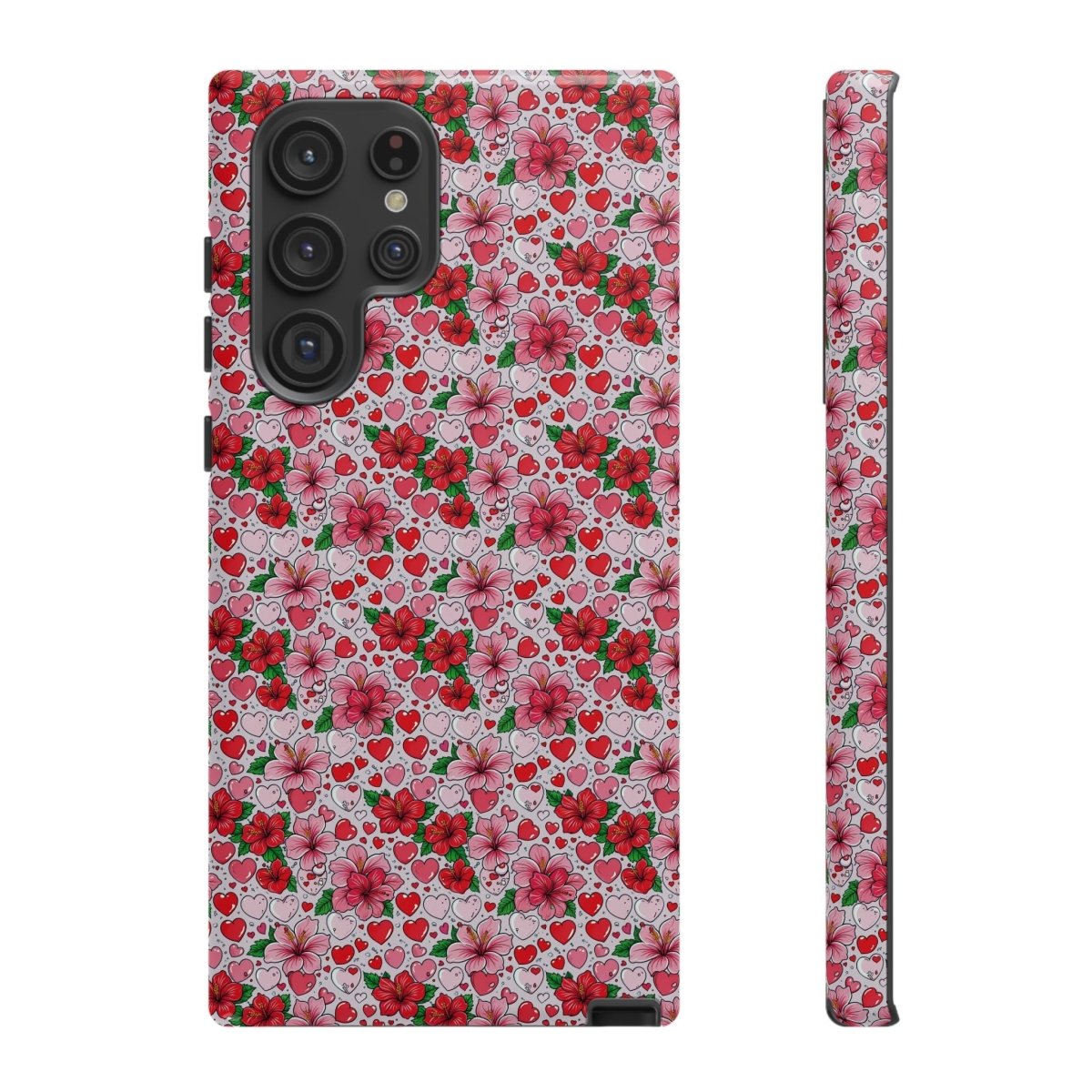 Samsung Galaxy S25 tough phone case by Printify with Love & Aute design, glossy finish, durable protection for smartphones in AU, NZ, and USA