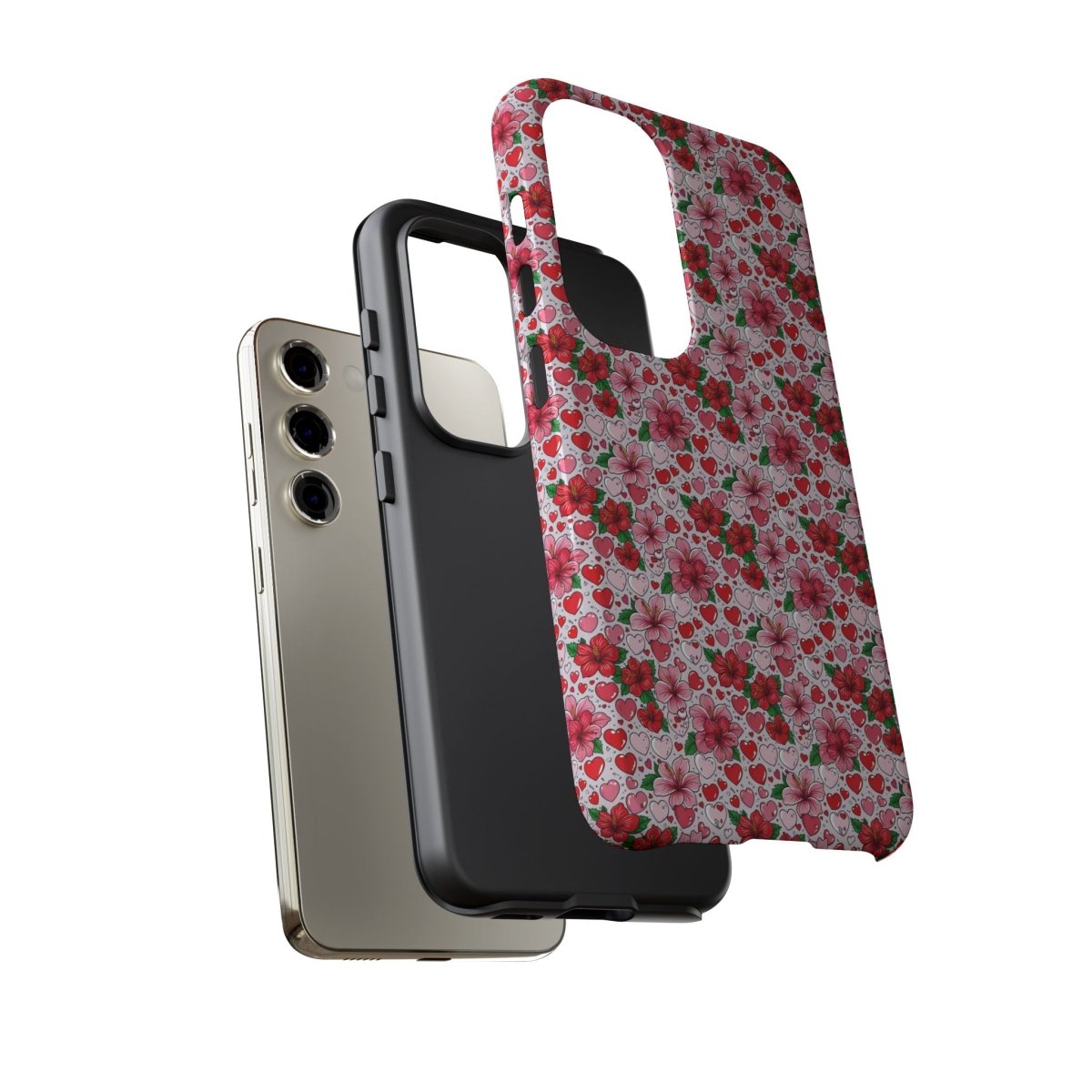 Samsung Galaxy S25 tough phone case with Love & Aute design, glossy finish, protective and stylish for AU/NZ/USA markets.