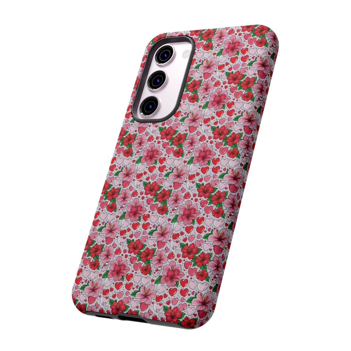 Samsung Galaxy S25 tough phone case with glossy finish featuring Love & Aute for AU, NZ, and US markets.
