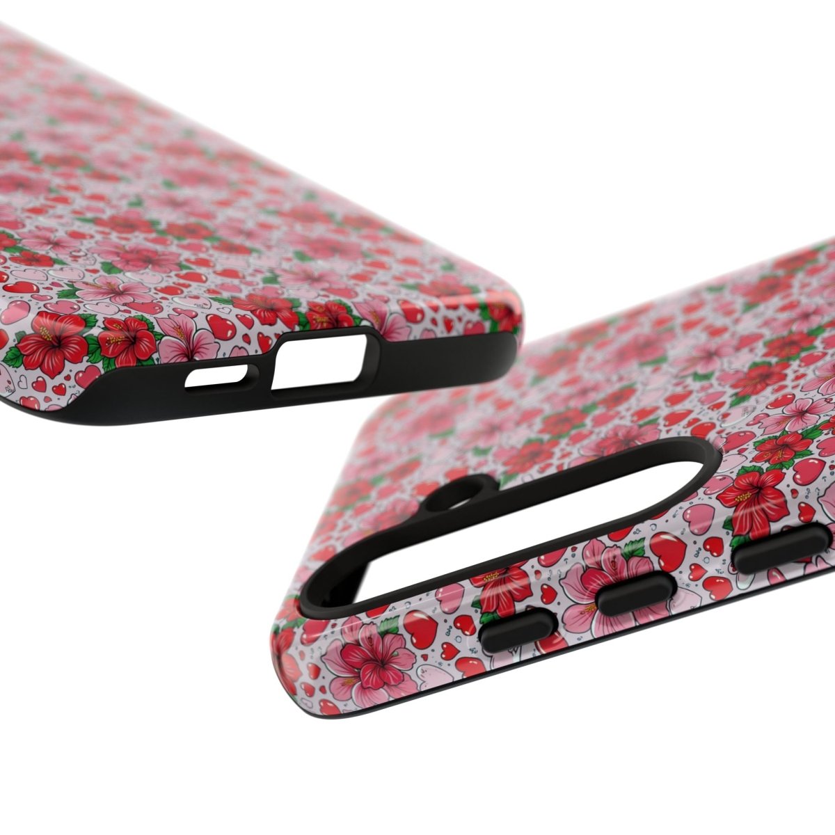 Samsung Galaxy S25 tough phone case by Printify with Love & Aute design, glossy finish, durable protective cover.