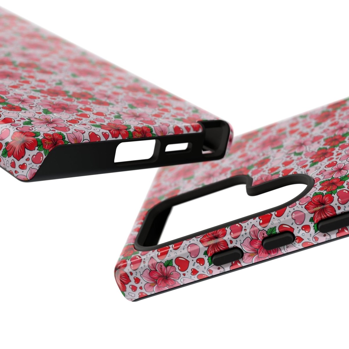 Samsung Galaxy S25 tough phone case by Printify featuring Love & Aute design, glossy finish, durable protective cover.