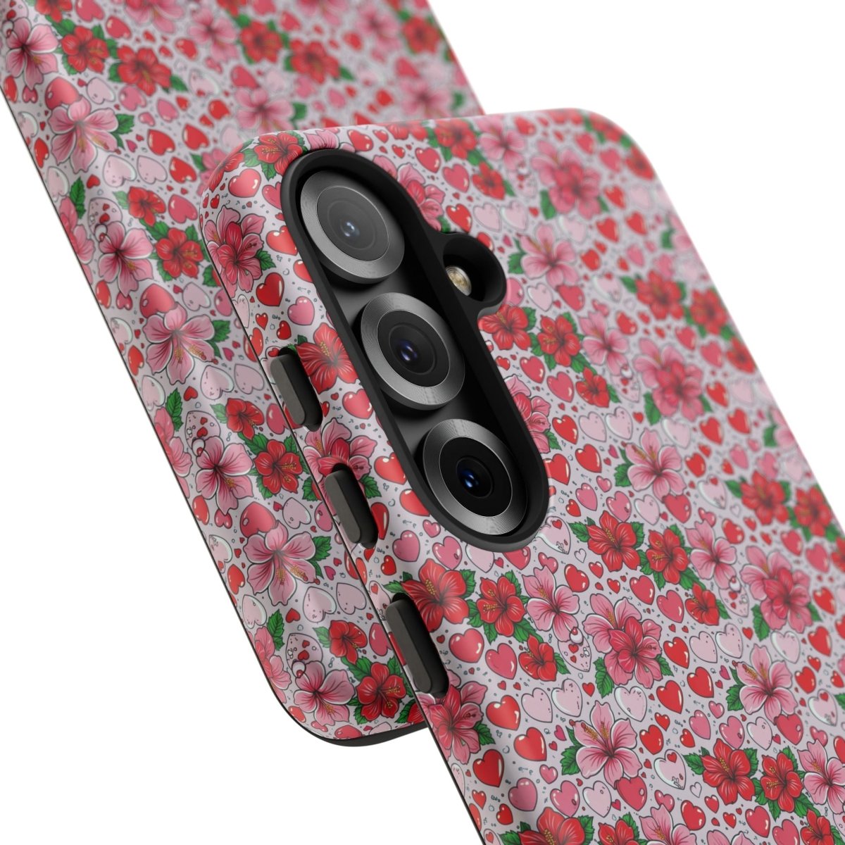 Samsung Galaxy S25 tough phone case by Printify featuring Love & Aute design, glossy finish, protective and stylish for AU/NZ/USA.
