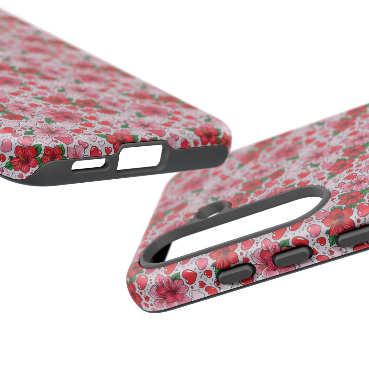 Samsung Galaxy S25 tough phone case by Printify featuring Love & Aute design, glossy finish, protective and stylish.