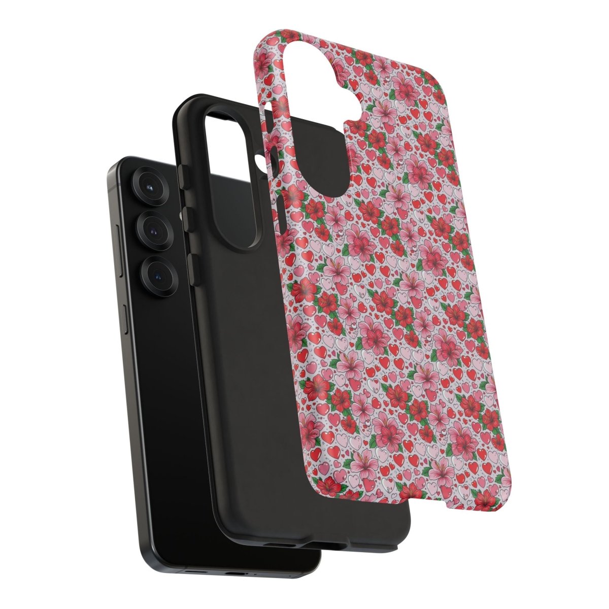 Samsung Galaxy S25 tough phone case by Printify with Love & Aute design, glossy finish, protective and stylish for AU, NZ, and USA markets.