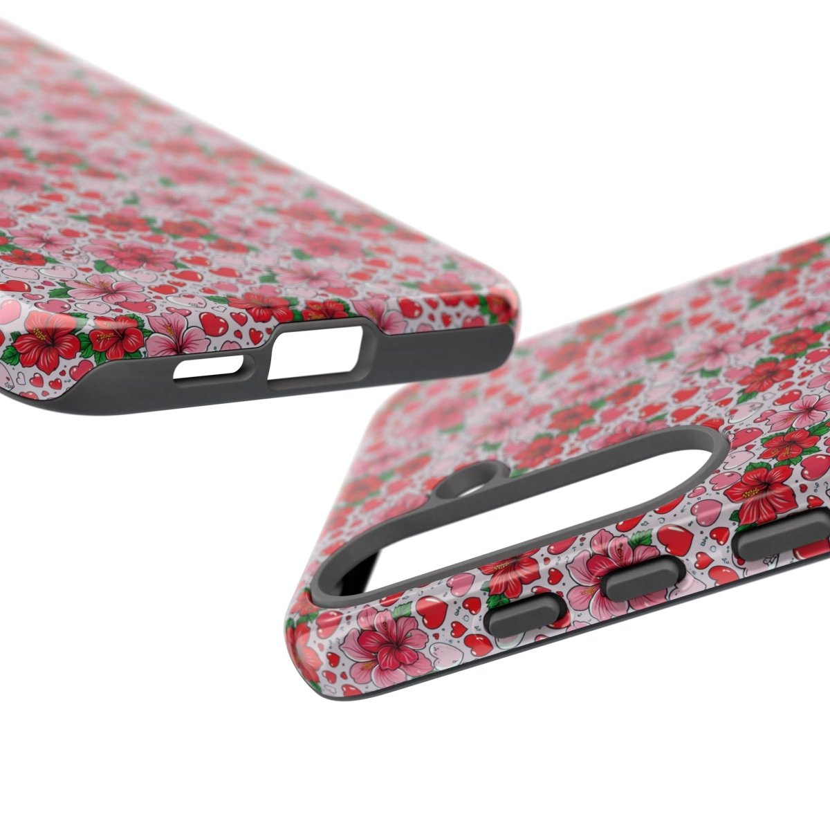 Samsung Galaxy S25 phone case with glossy finish featuring Love & Aute design, durable tough case by Printify.