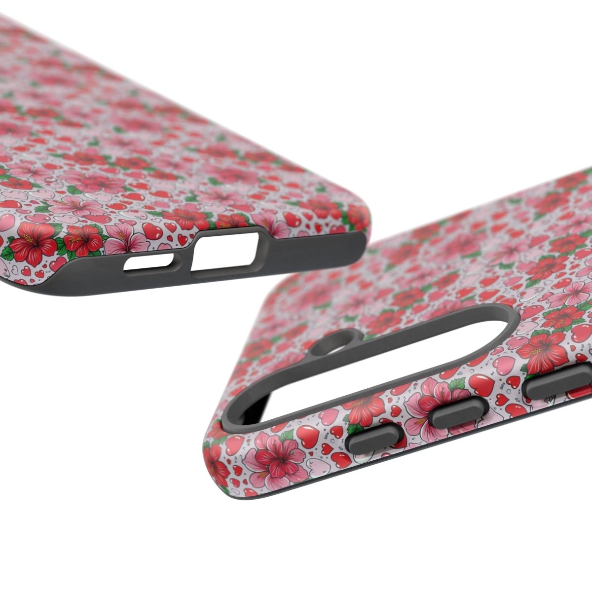 Samsung Galaxy S25 tough phone case by Printify featuring Love & Aute design in glossy finish, offers durable protection.