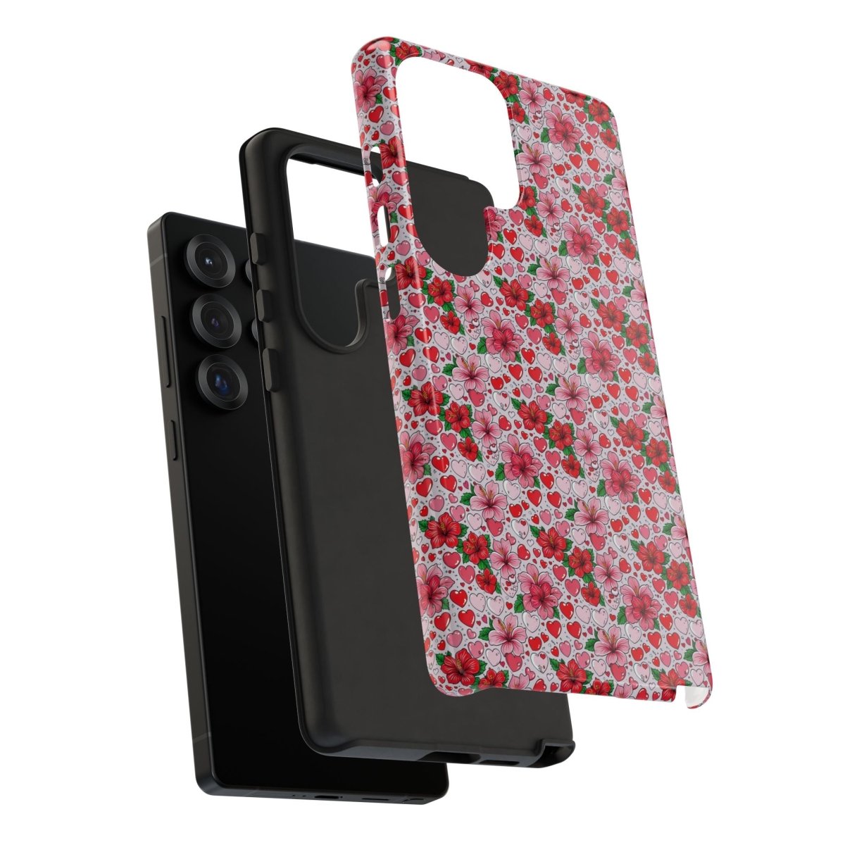 Samsung Galaxy S25 tough phone case with Love & Aute design, glossy finish, by Printify for AU, NZ, and USA.